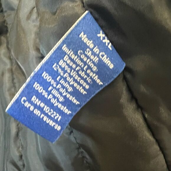 Apt 9 vegan leather jacket black size XXL NWOT - Picture 10 of 13